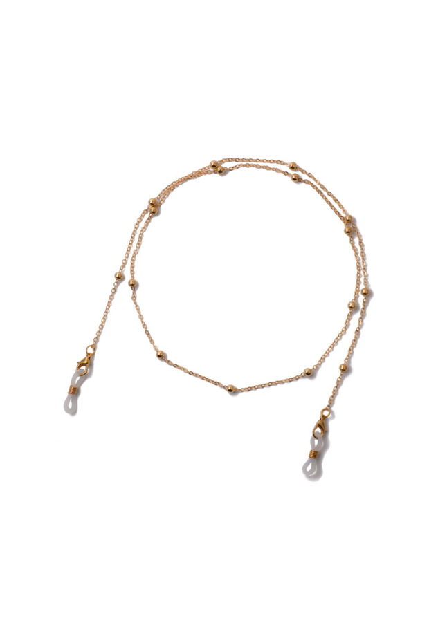 Gold Pearl Metal Glasses Chain Mask Chain Female Sunglasses Chain Chain Accessories Anti-slip Dual-u