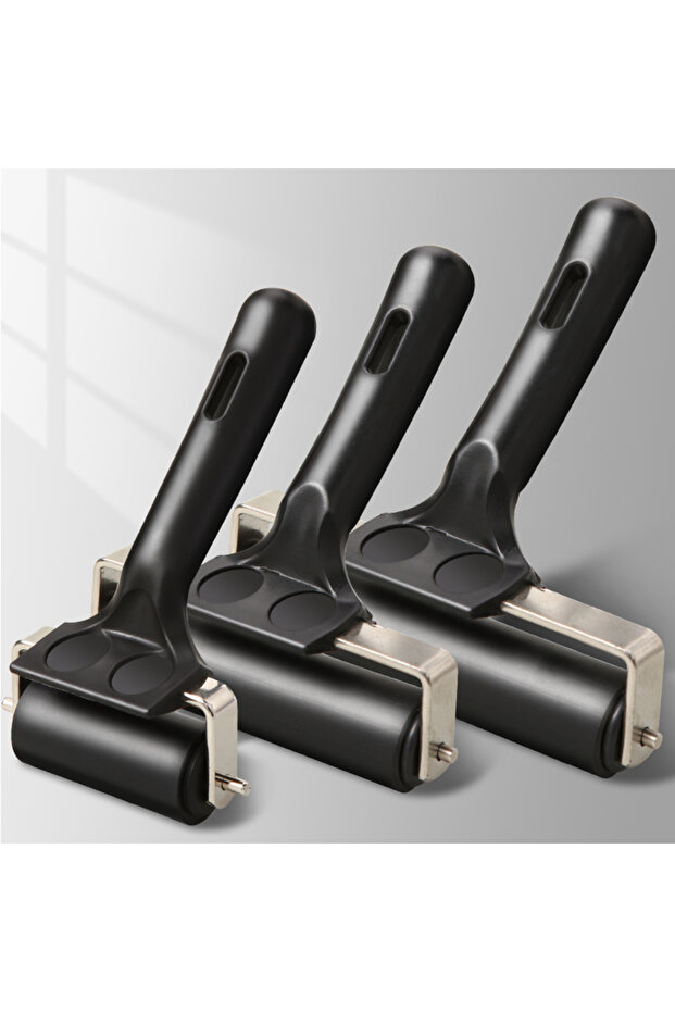 3 pcs 3-pack Printmaking Brayers Brayer Rollers for Crafting,Hard ,Ink Paint Brush for Wallpapers...