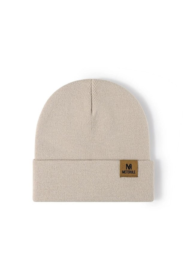 Khaki Riding Hat Knit Cuffed Beanie for Men Women Winter Warm Knitted Beanie Hats for Skiing Outdoor
