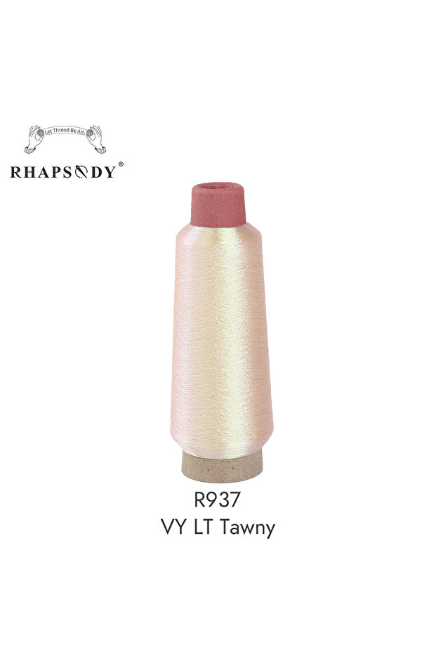 R937 VY LT Tawny 2500M Super Chameleon Shining Rainbow Thread Metallic Yarn 150D Computerized Embroi