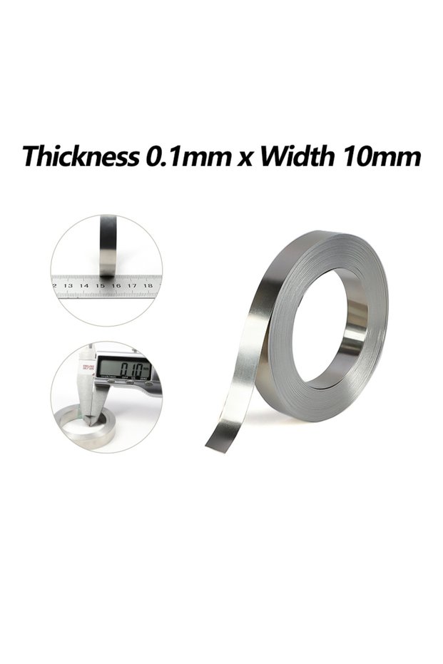 0.1mm x 10mm 1Roll Nickel Plated Steel Strip Belt Spot Welding Machine Battery Welder for 18650 Li-i