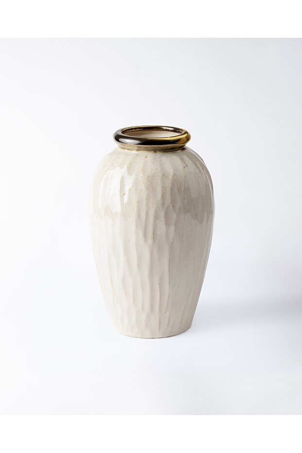 Delano Large Vase - White