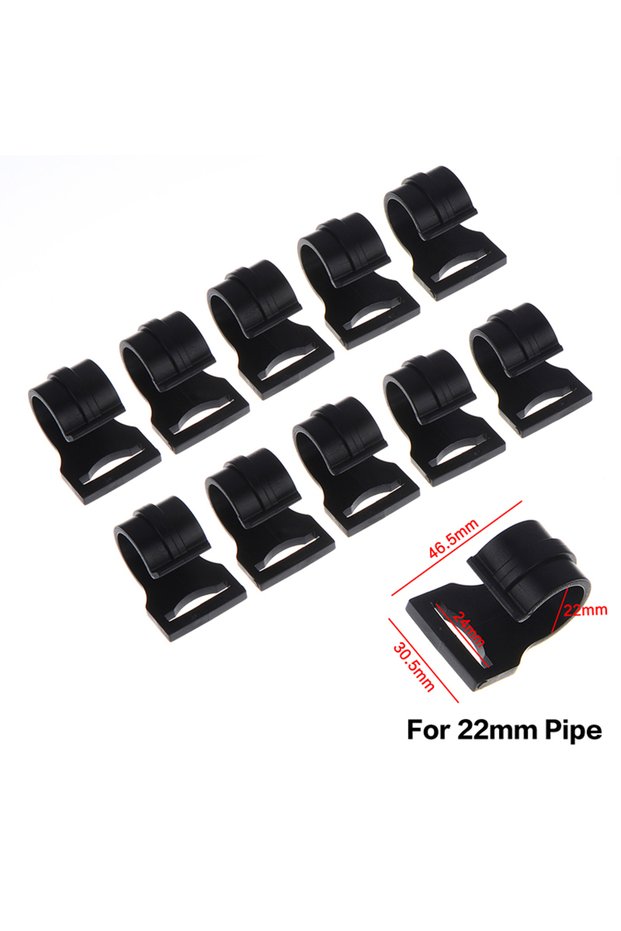 22MM 【YY26】10Pcs Outdoor Camping Tent Snap Clip Hooks Black Plastic Lanyard Hooks in 9–25mm Sizes fo