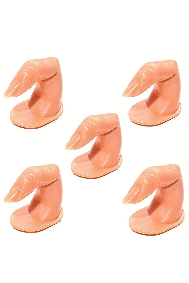 5 pieces of onychia Practice Finger Manicure Art Practice Finger Plastic Fake Finger and Nails for H