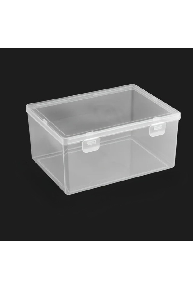 Clear Large Clear Plastic Storage Box - Stackable for Office Supplies/Files, Ideal for Home/School/O