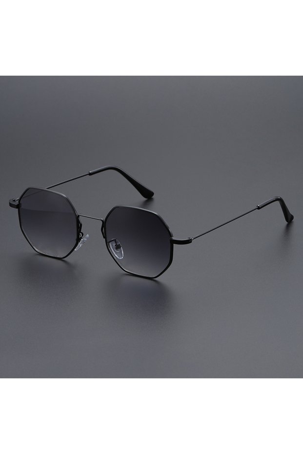 black Men's classic geometric frame fashion glasses, suitable for holiday gifts to friends and famil