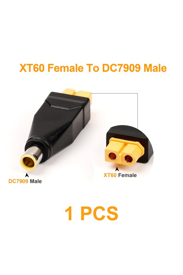 1 XT60 F TO DC7909 M 1/2 PCS XT60 Male Female to DC7909 Male Female Plug No Wire Connector Plug Con