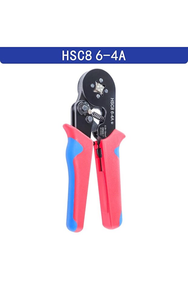 أدوات ضغط أطراف الأكمام HSC8 6-4A ذاتية الضبط مقاس AWG23-7/0.25-10 مم مربع HSC8 6-4A