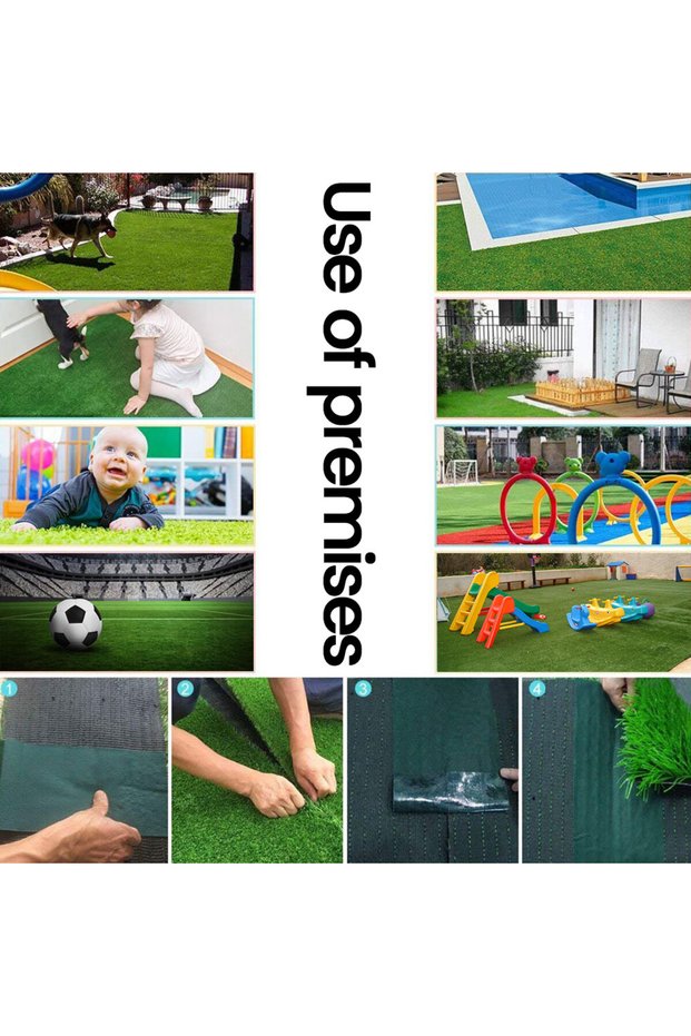 1PC 10M Artificial Turf Bonding Cloth Glue Free Lawn Green Tape Garden Self Adhesive Joinin Grass Ca