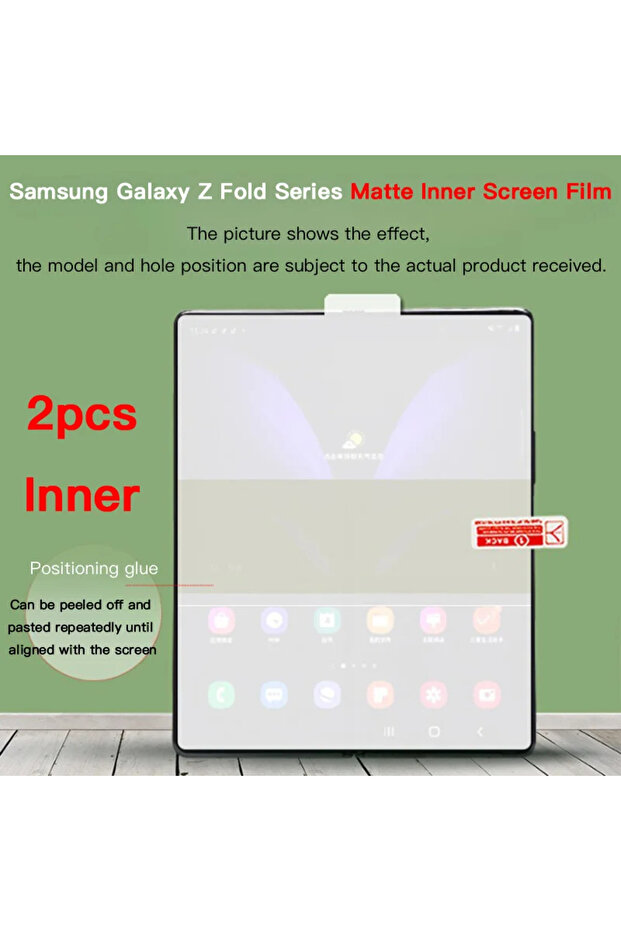 Galaxy Z Fold6 Matte 2PCS Inner Film Matte Hydrogel Soft TPU Film For Samsung Galaxy Z Fold 7 6 5 4