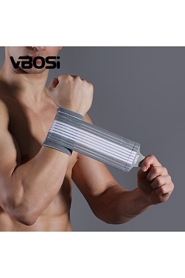 M Grey 1 PC Compression Adjustable Wrist Support Band 7114
