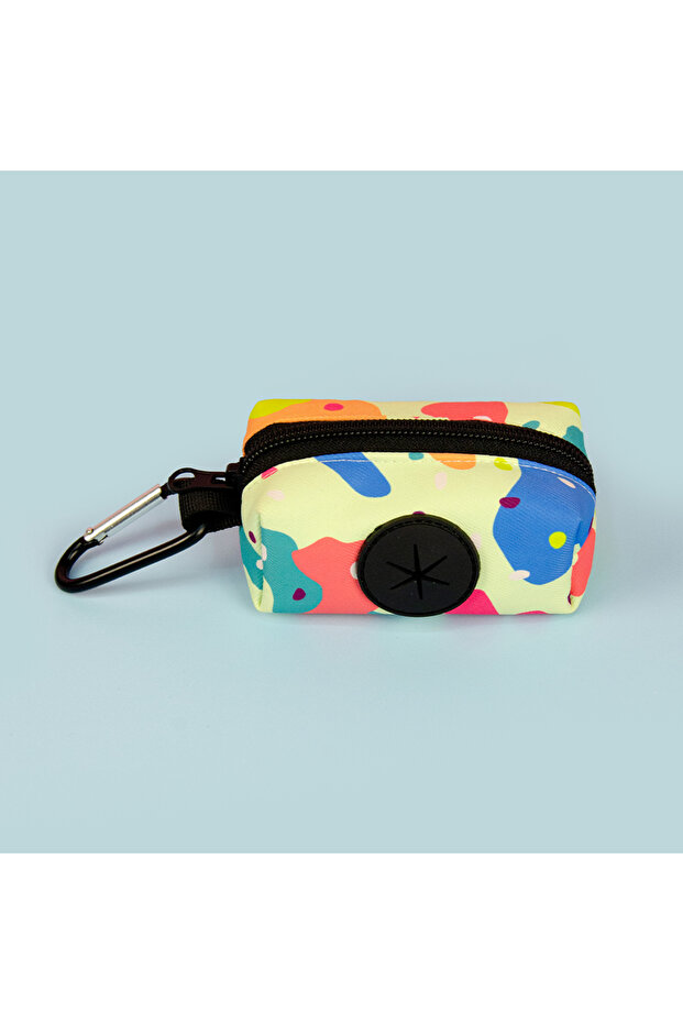 L Light green geometry 1pcs/2pcs Cute Pet Poop Bags with Funny Prints, Easy to Clean When Walking Yo