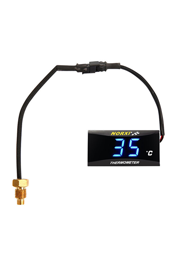 مقياس حرارة مياه الدراجة النارية صغير الحجم باللون الأزرق لـ XMAX250 300 NMAX CB 400 CB500X مع مستشعر حراري
