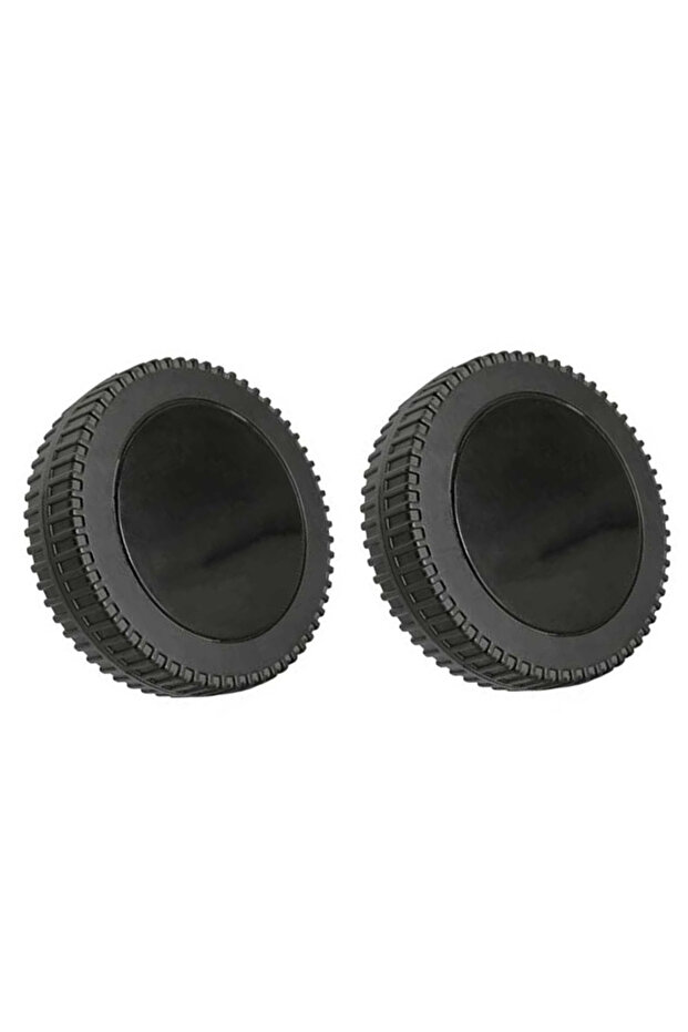 black wheel cover 2pcs BBQ Grill Wheels 6 Inch Blow Molded Wheel Replacement Oven Accessories 8-10mm