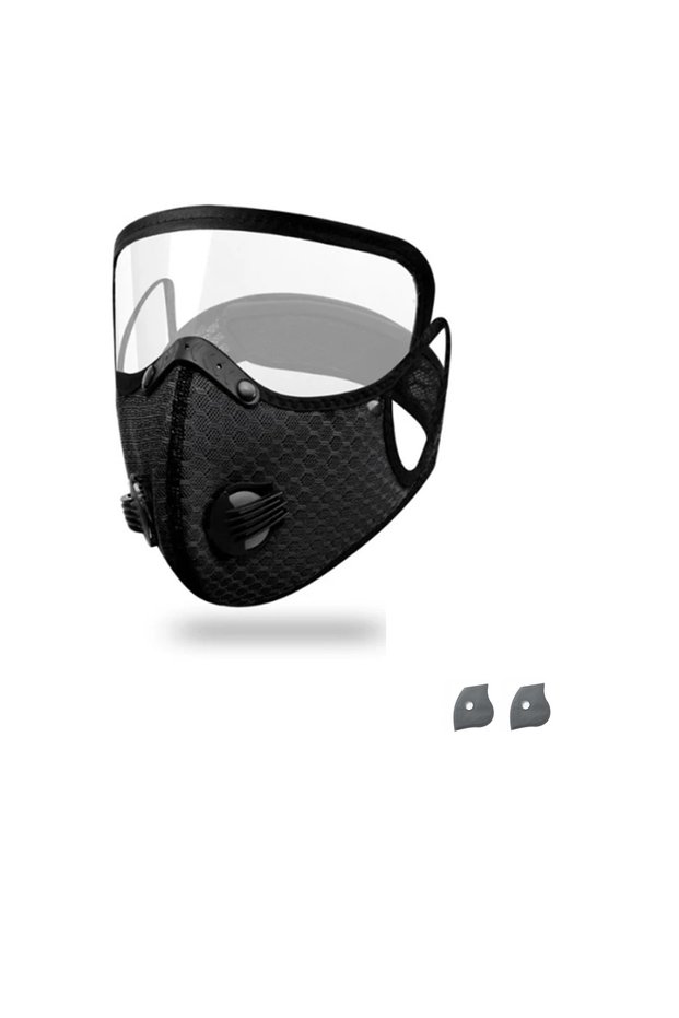 AZ black Winter Cycling Anti-Fog Activated Carbon Mask Dustproof Windproof Warm Bicycle Mask Mountai