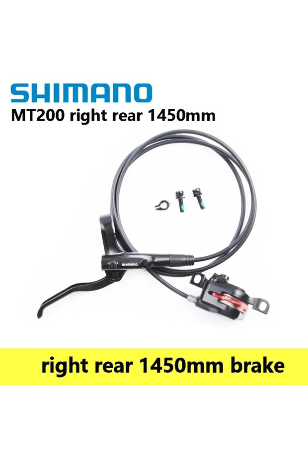 MT200 rightrear 1450 Shimano BR MT200 Only One Side Hydraulic Disc Brake For Mountain Bike 800mm 850