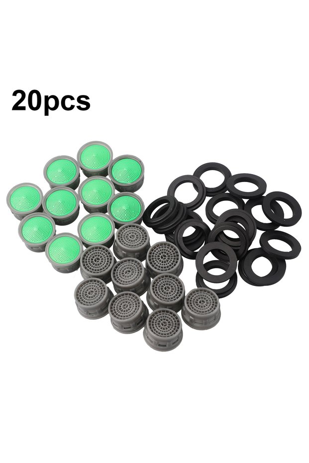 20Pcs Faucet Aerator Flow Restrictor Replacement Parts Insert Sink Aerator Basin Tap Filter Kitch...