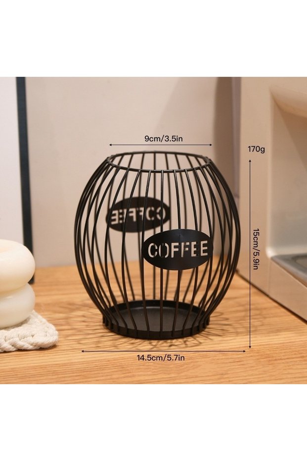 Black Small Large Capacity Coffee Pod Holder Storage Cup Coffee Pod Coffee Capsule Holder Home Decor