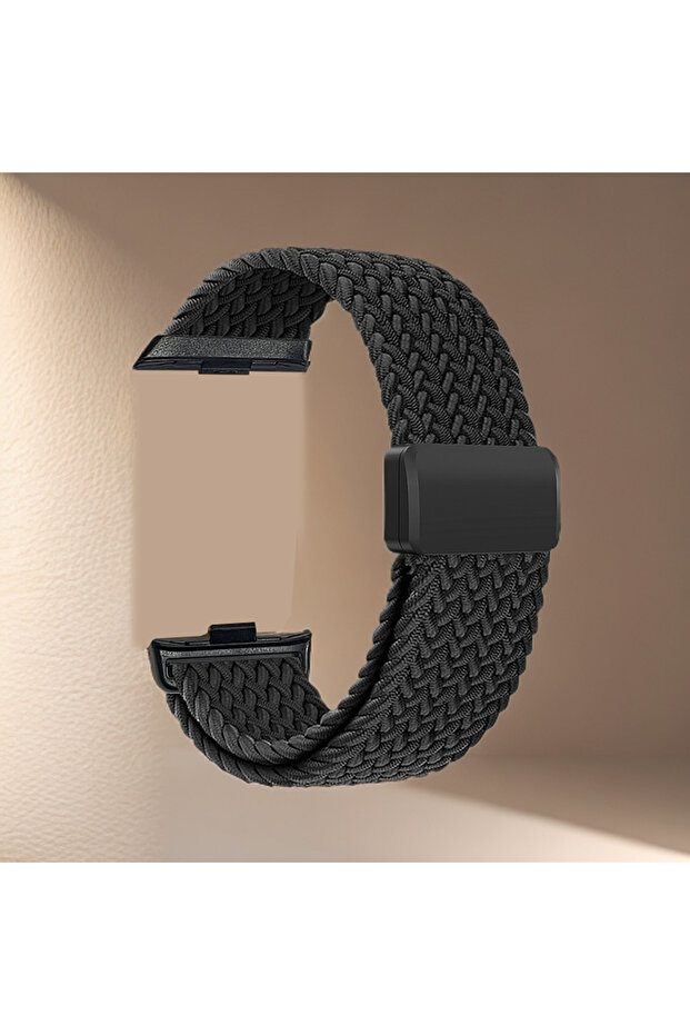 Mi band 9pro 8pro black Braided Loop for Smart Watch 9 Pro/8 Pro Strap Magnetic Stretchy Bracelets