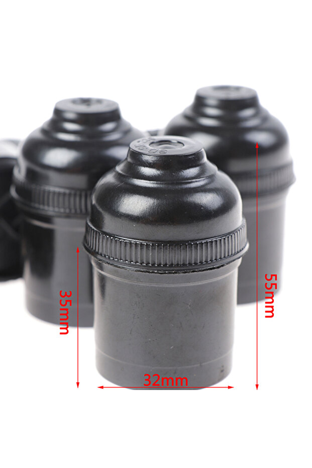 one size 5x E27 4A Retro Light Bulb Lamp Holder Pendant Edison Screw Cap Socket Fittings