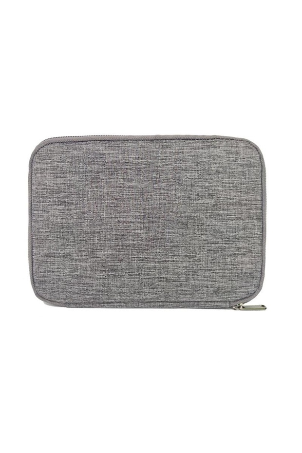 Grey Smart Watch Band Organizer,Nylon Waterproof Watch Bands Storage Bag,Portable Electronics Travel