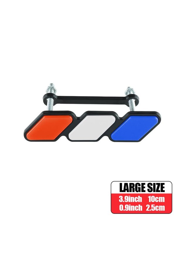 E 1pc Three-color Car Front Grille Badge Emblem Decoration Auto Modification Accessorie for Ford Sea