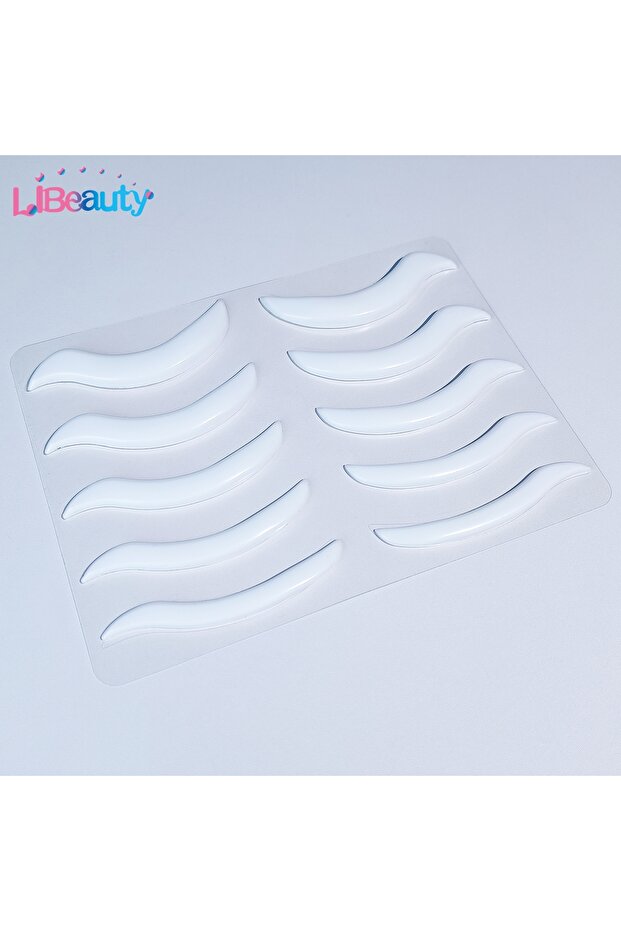 White Libeauty Lash Lift Rod Korean Glueless Lash Lift Pads Open-Eye Eyelash Lift Self Adhesive Eyel