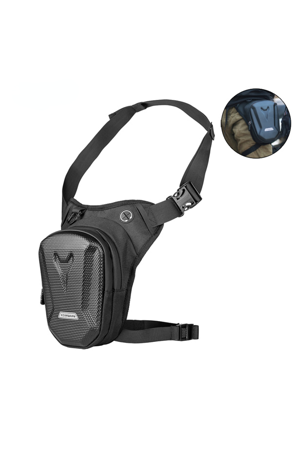 TB Motorcycle Leg Side Bag EVA Hard Shell Outdoor Casual Waist Bags Motorbike Mobile Phone Purse Hip