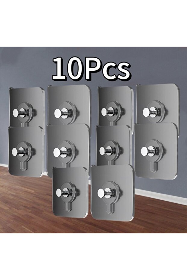 6x6CM 10pcs 10-100 Strong Adhesive Hooks Picture Frame Holder No Drilling Hooks for Poster Photo Clo