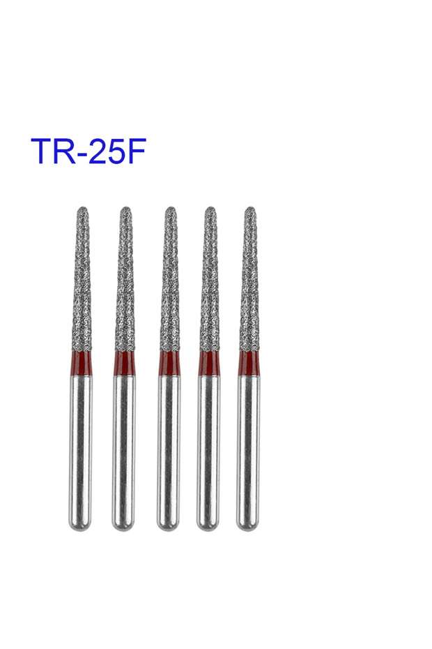 TR-25F TR Series Dental Diamond Burs Taper Round End Dental Drills Dental Clinic Supply 5pcs/pack Te