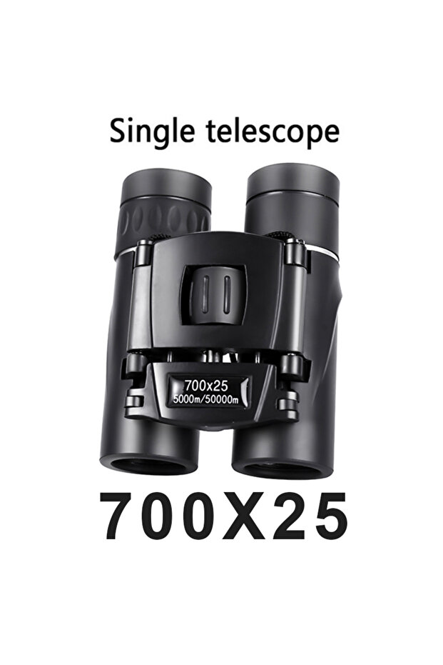 HS-700x25 700x25 HD Zoom Portable Powerful Binoculars Long Range BAK4 Telescope Jumelles Folding FMC