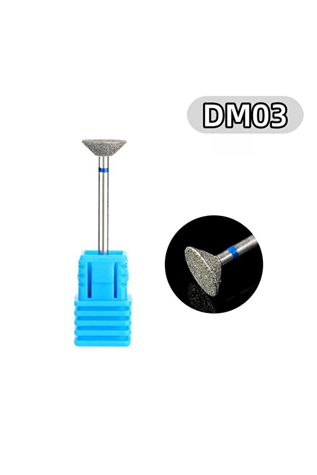DM03 1Pcs Diamond Nail Drill Bit Glue 3/32"Nail Overflow Remover Cuticle Cleaner Electric Nail Drill