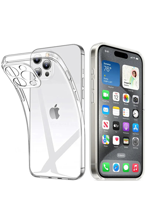 للآيفون 16e غطاء سيليكون شفاف للآيفون 16 15 14 13 12 Mini 11 Pro XS Max XR X 7 8 6 S Plus SE