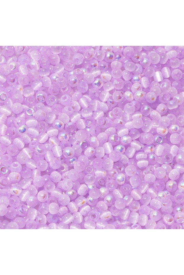 4MM 03LPR 150 Cat Eye Glass Beads 4mm In Various Colors (blue, pink, yellow, green) For DIY Jewelry