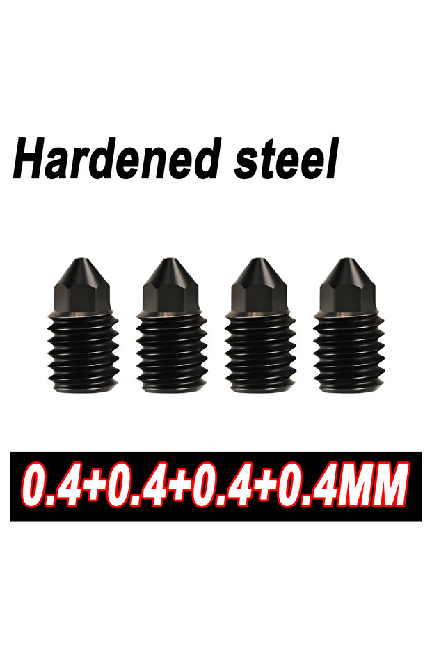 Hardened Steel-4444 For Bambu Lab Nozzle P1s/X1c Nozzle 0.2 0.4 0.6 0.8 Nozzle P1p Bambulabs X1 Carb