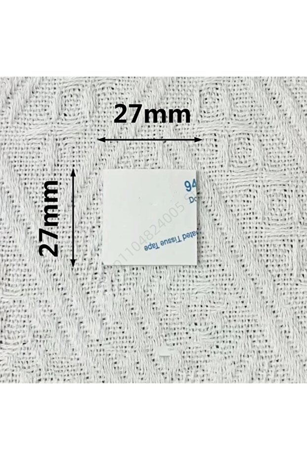 1.5mm White 27x27mm 50Pcs Strong Double-sided Tape Without Trace Thickened EVA Foam Adhesive Sticker