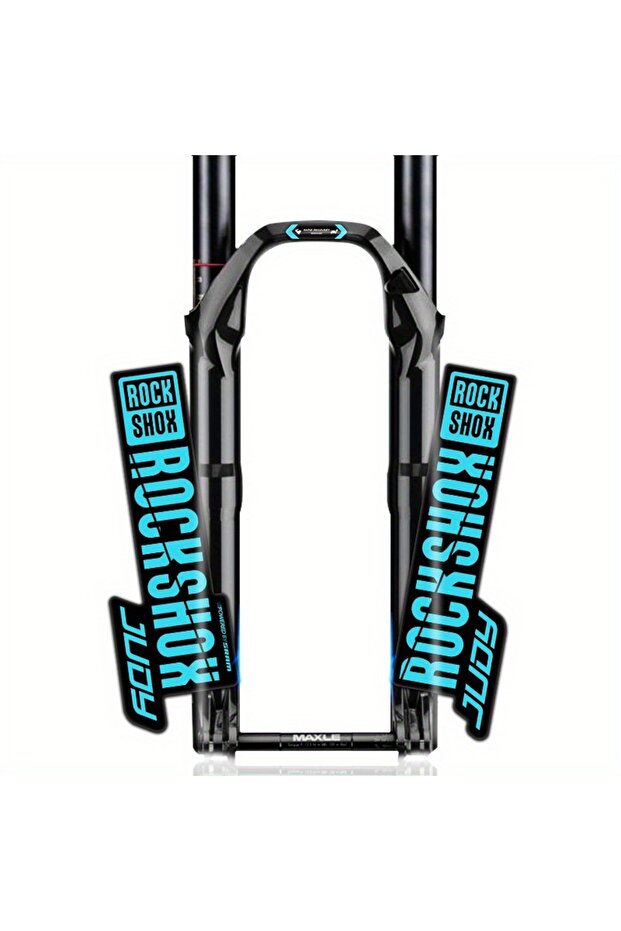 a set 2-Pack RockShox Judy Mountain Bike Fork Stickers, Waterproof Decorative Stickers