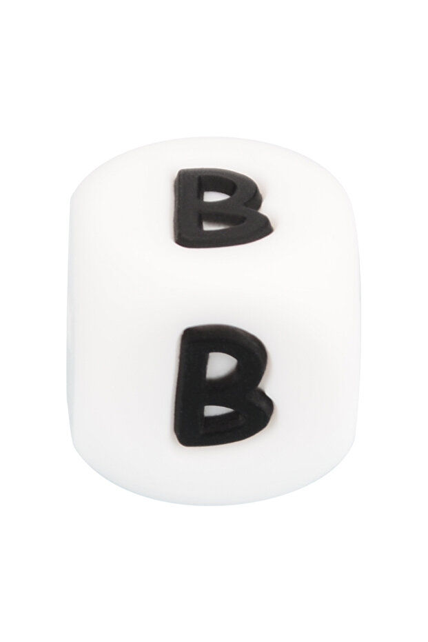 12mm B Lofca 100Pcs 12MM Silicone Letter Beads Silicone Beads Loose Beads Food Grade DIY Bracelet Ne