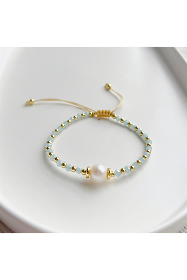 ZZS220040D KKBEAD-Crystal Bracelets for Women, Y2K Jewelry, Pearl Charm, Girls, Friends Gifts, Drops
