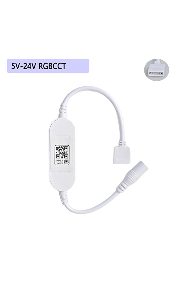 وحدة تحكم LED ذكية RGBCCT Homekit WiFi قابلة للتعتيم مع تحكم صوتي Siri لـ DC 5V 12V 24V لون واحد