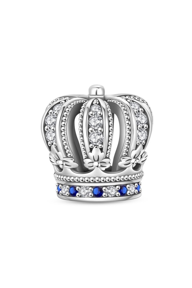 PAC1769 Classic Silver Plated Lotus Guardian Angel Heart-Shaped Zircon Charms Beads Fit Qikaola 925