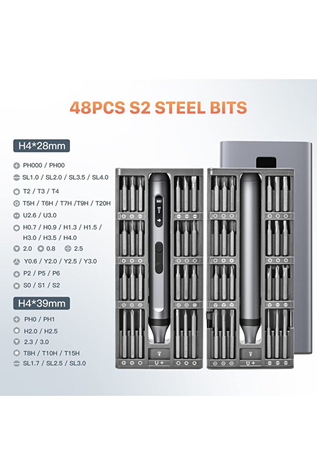 51 in 1 51 in 1 Precision Electric Screwdriver Set Multifunctional Power Tool Fast Charging Magnetic