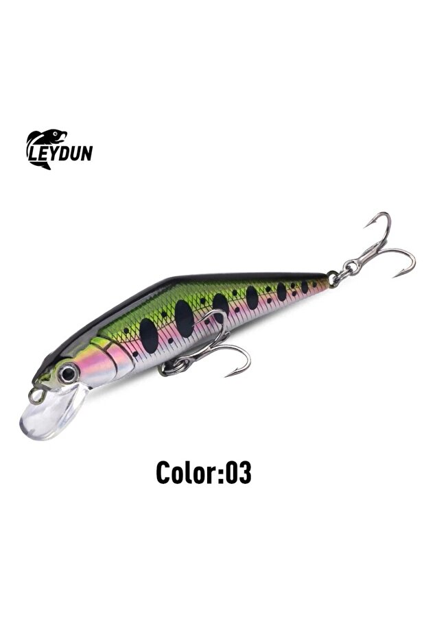 03 63mm 8g LEYDUN Japan Pesca Stream Fishing Lure 63mm 8g Sinking Minnow Peche Artificial Hard Bait