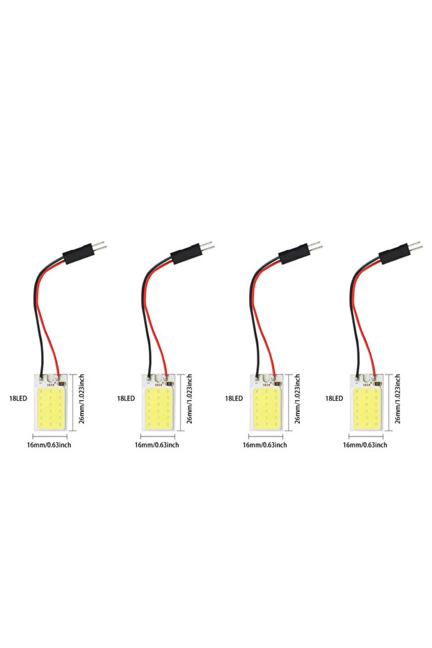 18LED 4pcs 1-8Pcs T10 W5w Cob 18SMD 24SMD 36SMD 48SMD Car Led Clearance License Panel Lamp Auto Inte
