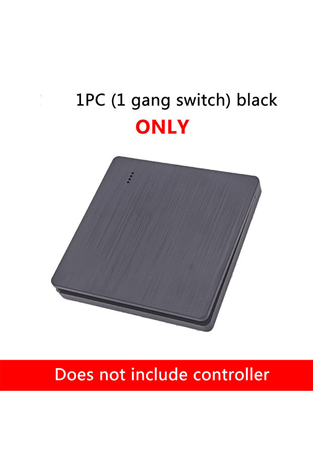black 1 gang Wireless Smart RF 433Mhz 100-220V Wall Panel with Remote Control Mini Relay Receiver Ho