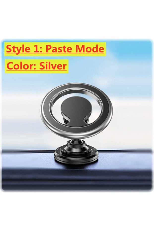 Paste Silver Metal Strong Magnet Car Mobile Phone Holder for Magsafe Accessories Stand Magnetic Vent