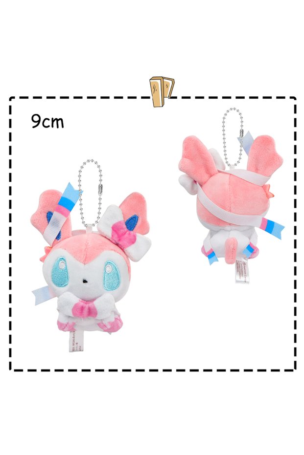 Sylveon Pokemon Plush Pendant Dolls Eevee Vaporeon Umbreon Jolteon Sylveon Flareon Small Keychain Ba