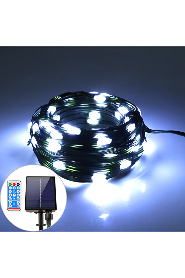 100M 800LED WHITE Leather LED Solar String Fairy Lights 100M Christmas Lights Waterproof Outdoor Gar