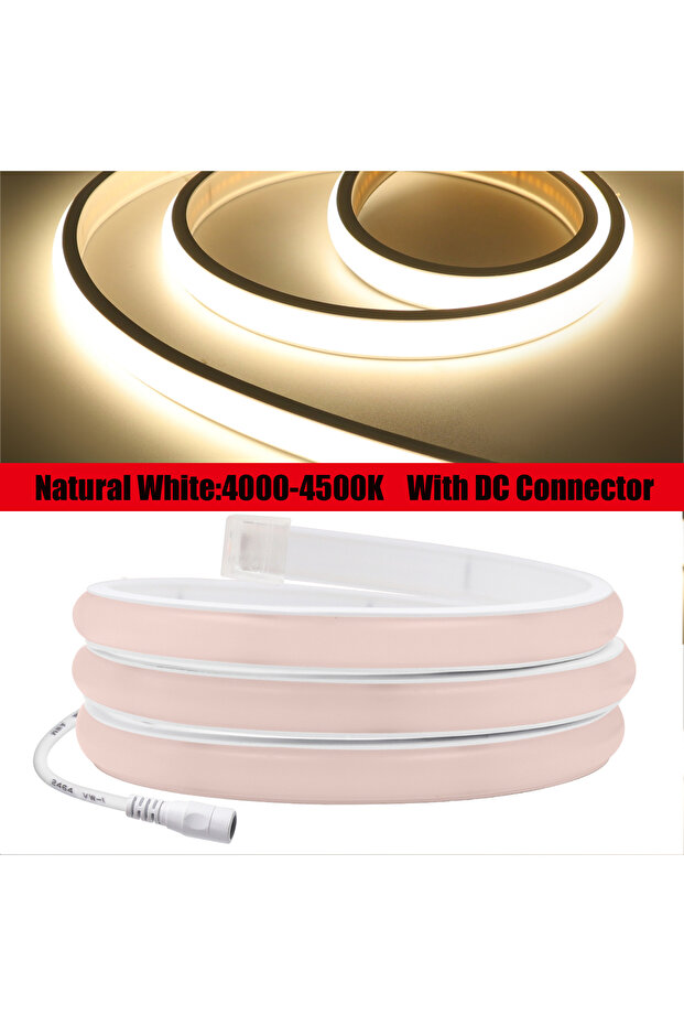 12V 4M Natural White DC 12V 24V 320Leds/M COB Neon Strip Waterproof 3000K 4000K 6000K Home Decor Hig