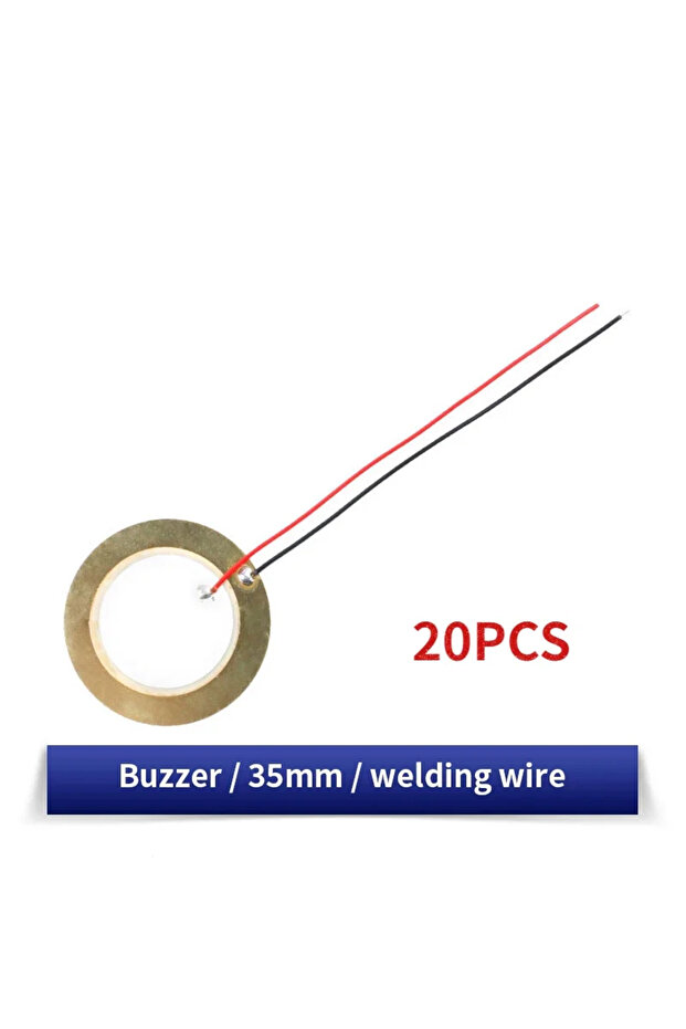 20pcs 35mm 10/20PCS Piezoelectric Ceramic Wafer Plates Piezo Diameter 12-50MM with Wire for Buzzer L